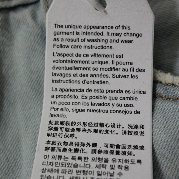 Levi's 501CT Tapered Leg Distressed Shorts Jeans - Picture 5 of 7